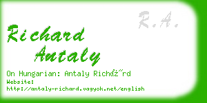 richard antaly business card